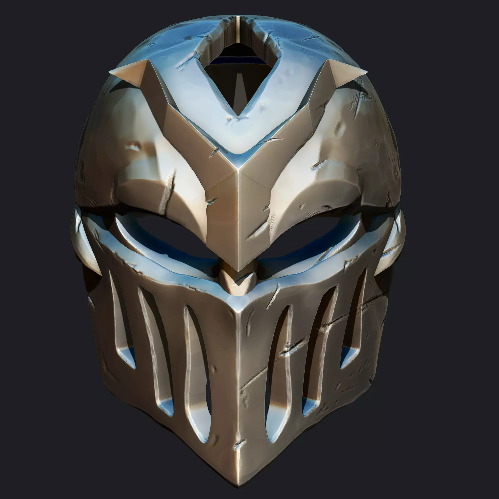 Zed Mask League Of Legend 3D File STL 3D print model_5