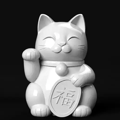 Maneki-neko 3D print model