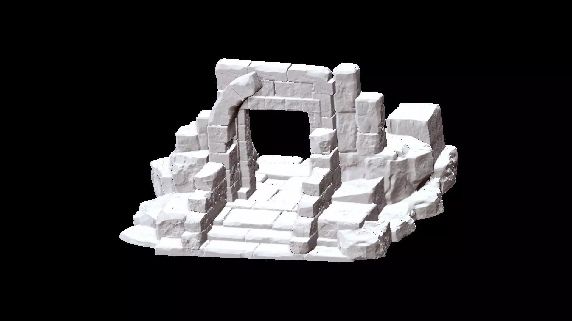 Ancient Gate for 3D Printing 3D print model