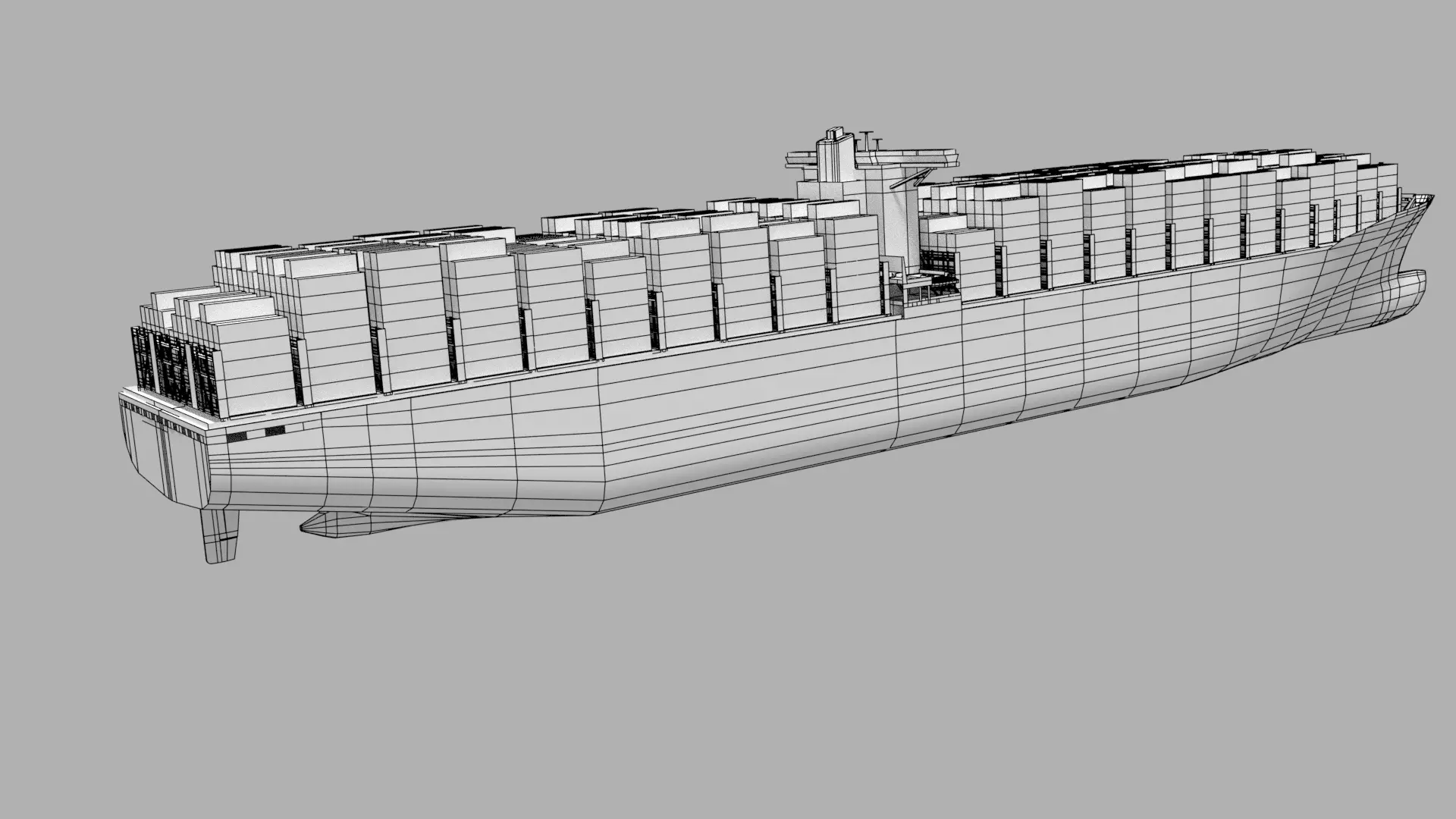 Emma container ship 3D model_11