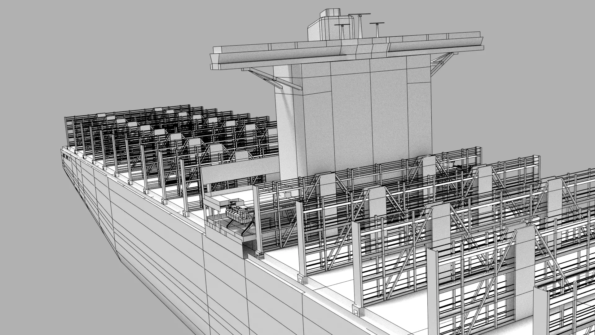 Emma container ship 3D model_10