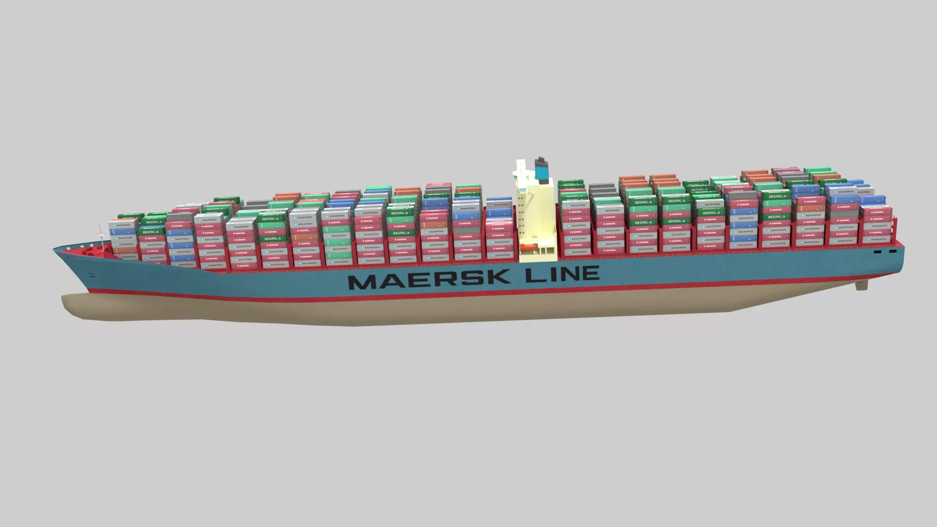 Emma container ship 3D model_2