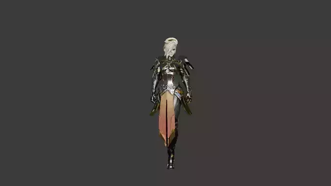 Mercy Overwatch 3D Model  