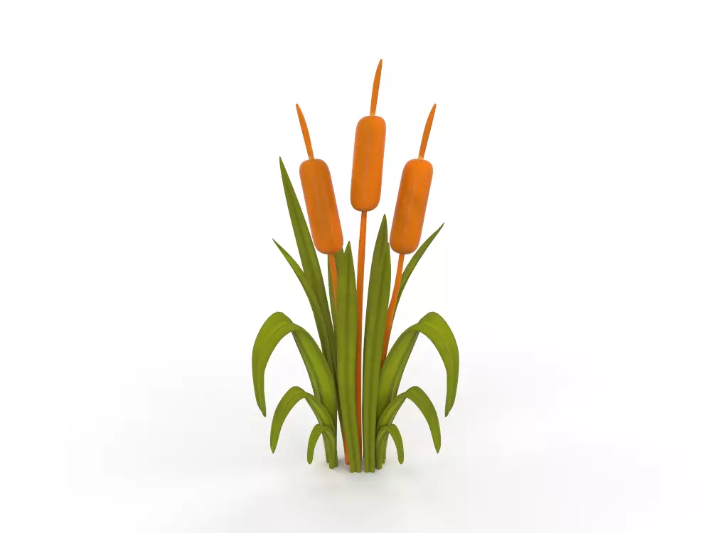Plant Low-poly 3D model_1