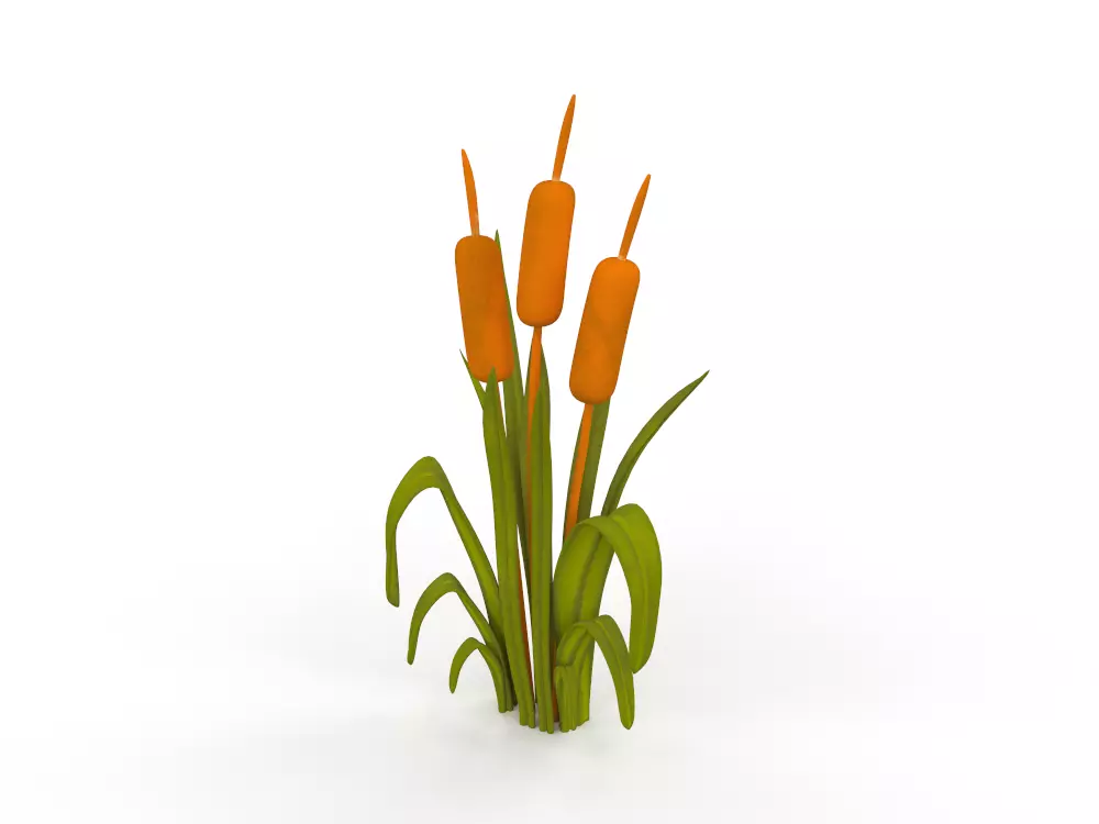 Plant Low-poly 3D model_0