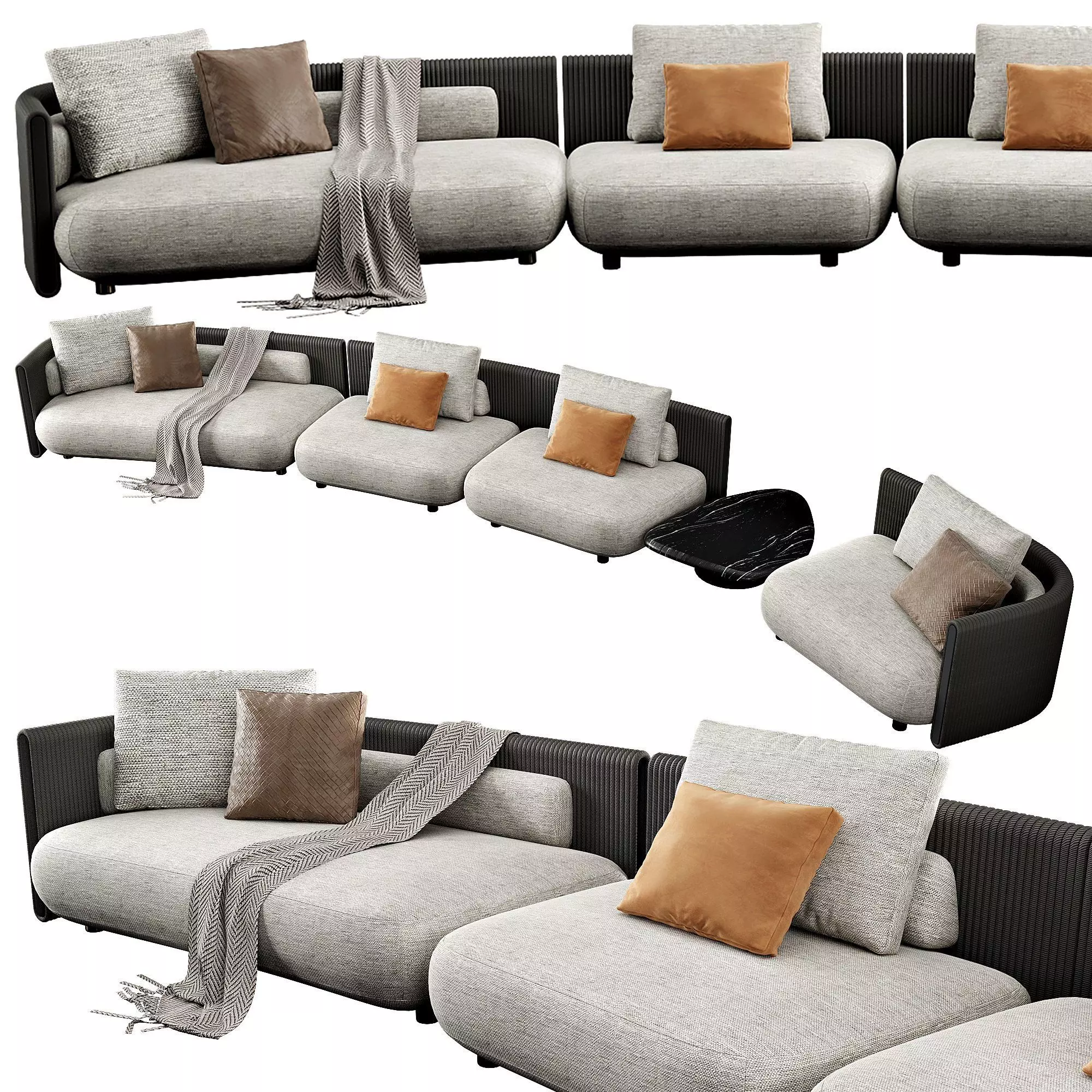 Bezier Cord Outdoor 3D model_3