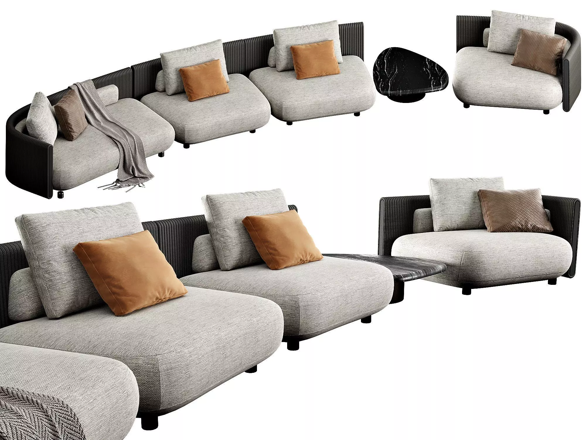 Bezier Cord Outdoor 3D model_0