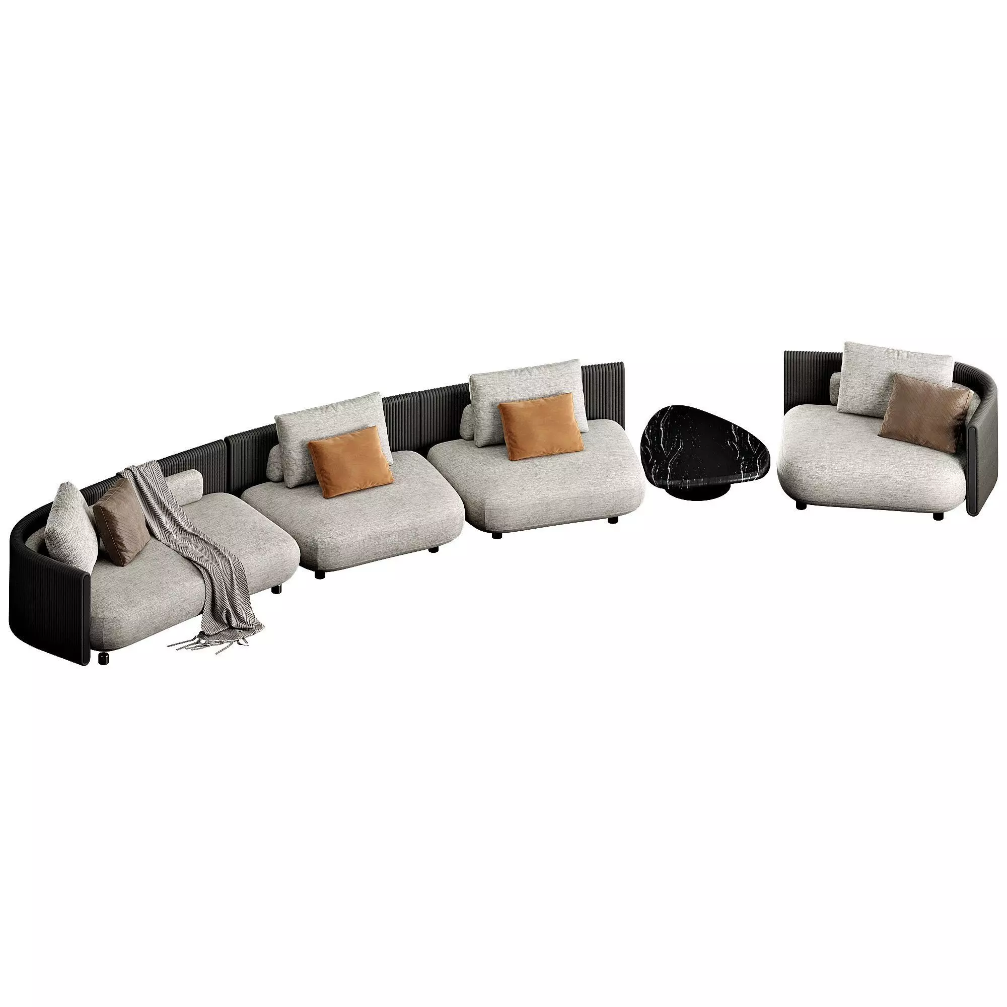 Bezier Cord Outdoor 3D model_2