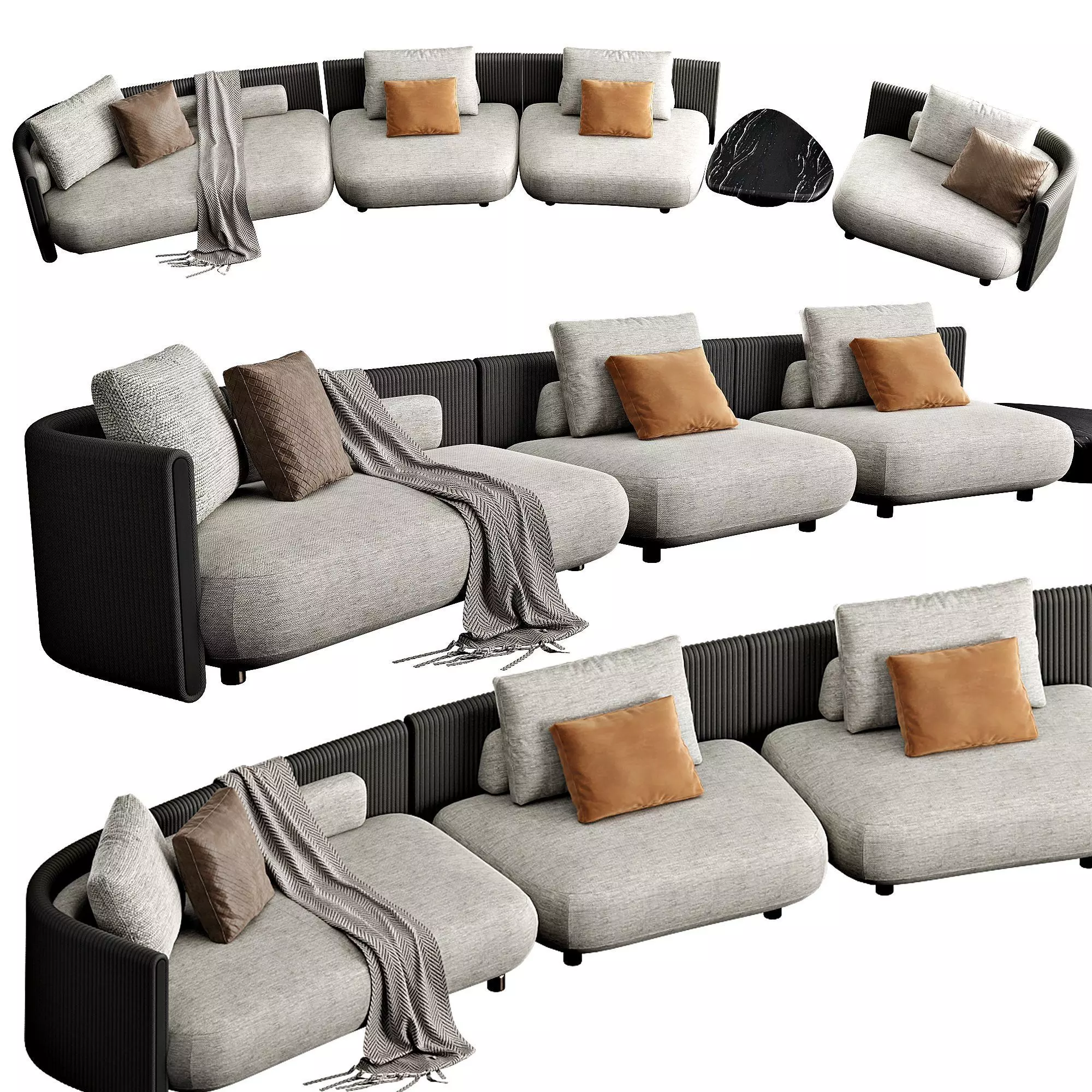 Bezier Cord Outdoor 3D model_5