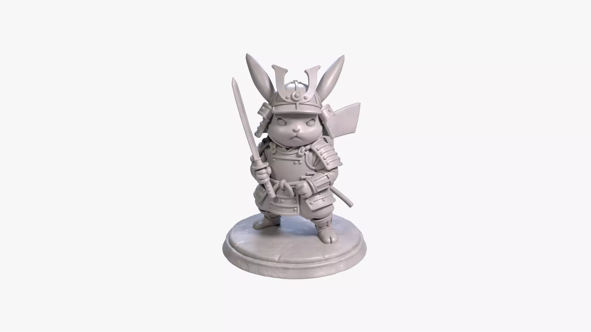 Samurai Pikachu Figure 3D Print Figure STL File Printable 3D print model