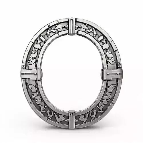 Ornate Metal Frame Number Zero