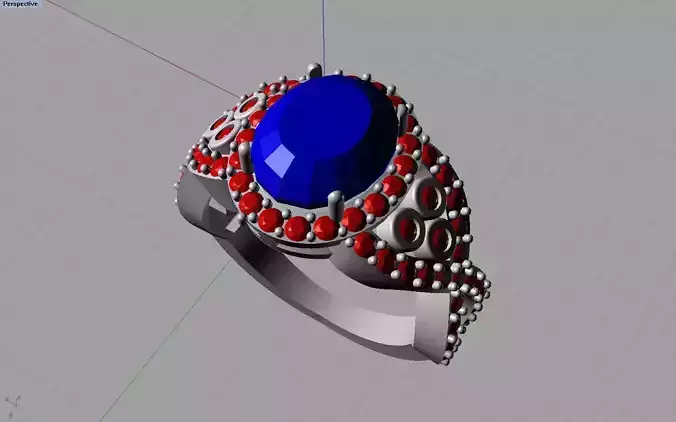 Ring with an oval 001
