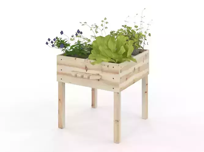 planter Low-poly 3D model