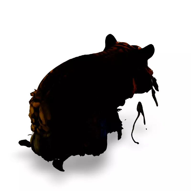 Realistic Tiger Head 3D Model Low-poly 3D model_5