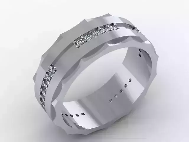 Engagement ring with stones 0012