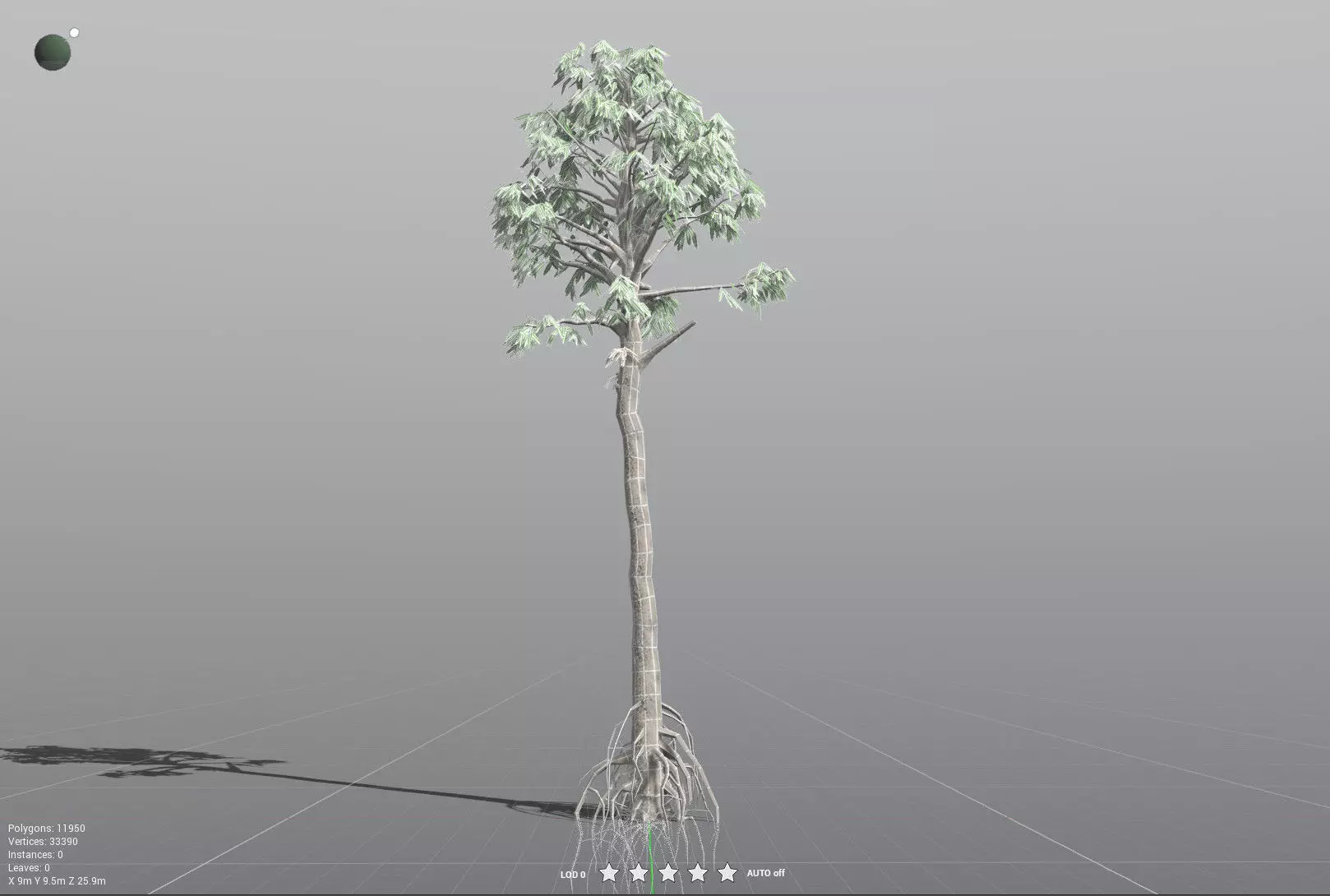 EVERYPlant Cordaites Principalis LowPoly Low-poly 3D model_32
