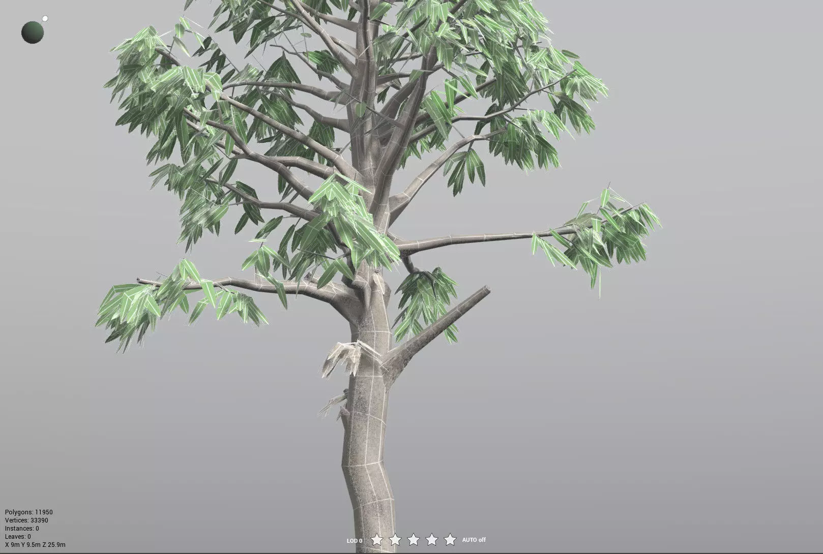 EVERYPlant Cordaites Principalis LowPoly Low-poly 3D model_33
