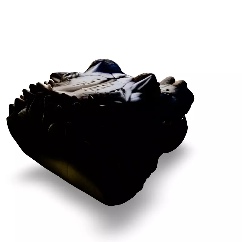 Realistic Crocodile Head 3D Model Low-poly 3D model_5