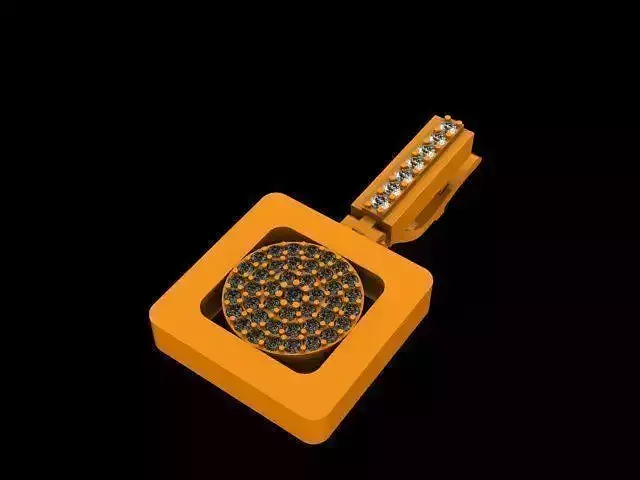 Earrings squares 01 3D print model