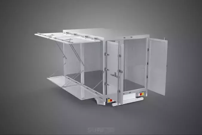 FREIGHT CUBE VAN BOX DROP SIDE TAILGATE REAR DOOR PICKUP TRUCK