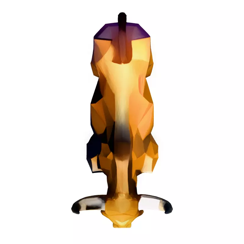 Low Poly Bull GameReady 3D Model Low-poly 3D model_7