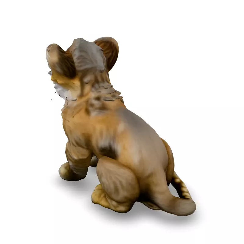 Realistic Adorable Lion Cub 3D Model Low-poly 3D model_4