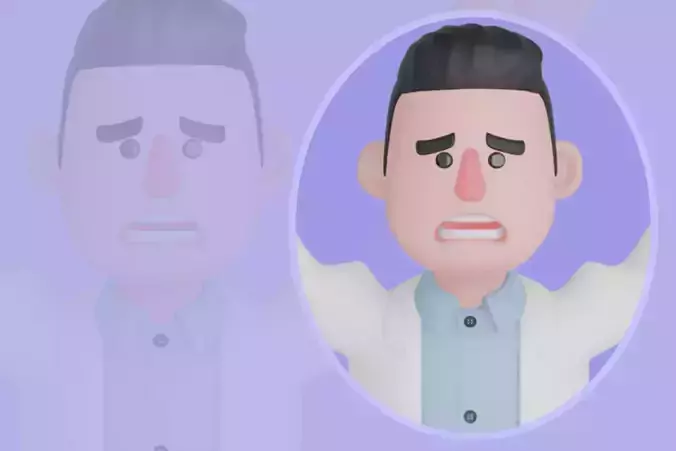 Stylized 3D Male Doctor Character - Lifting Giant Capsule Pill