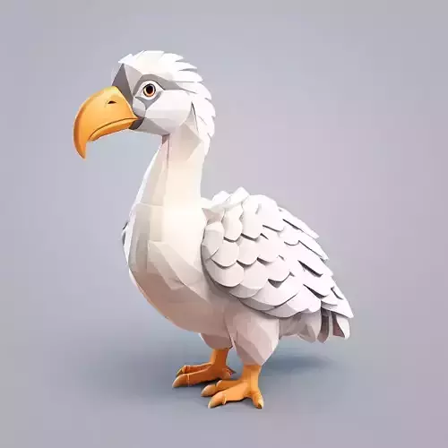 LowPoly Dodo Bird Game Asset