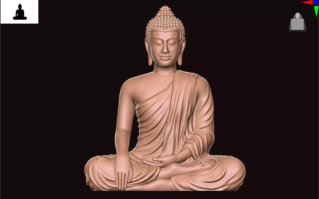 BUDDHA  Free low-poly 3D model_7