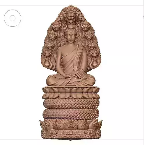 BUDDHA Low-poly 3D model