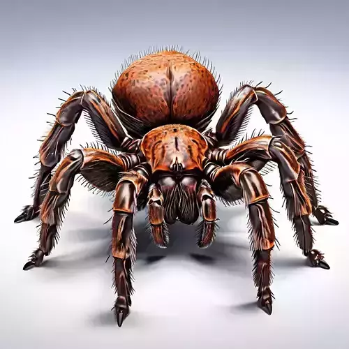 Realistic Huntsman Spider 3D Model Low-poly 3D model
