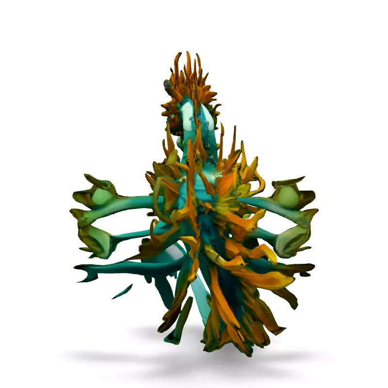 Stylized Sea Dragon 3D Model Low-poly 3D model_6