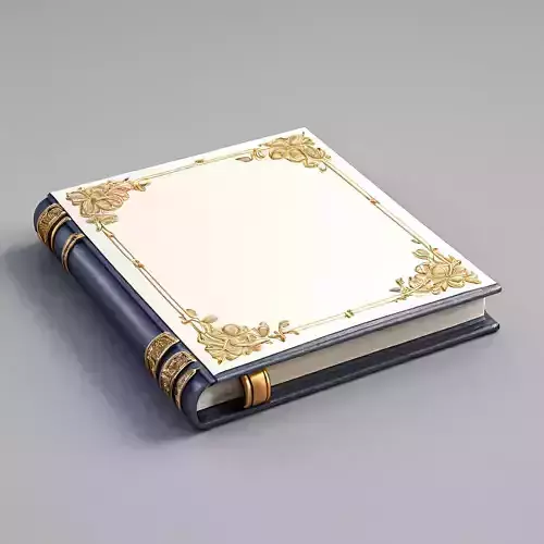 Ornate Antique Book 3D Model