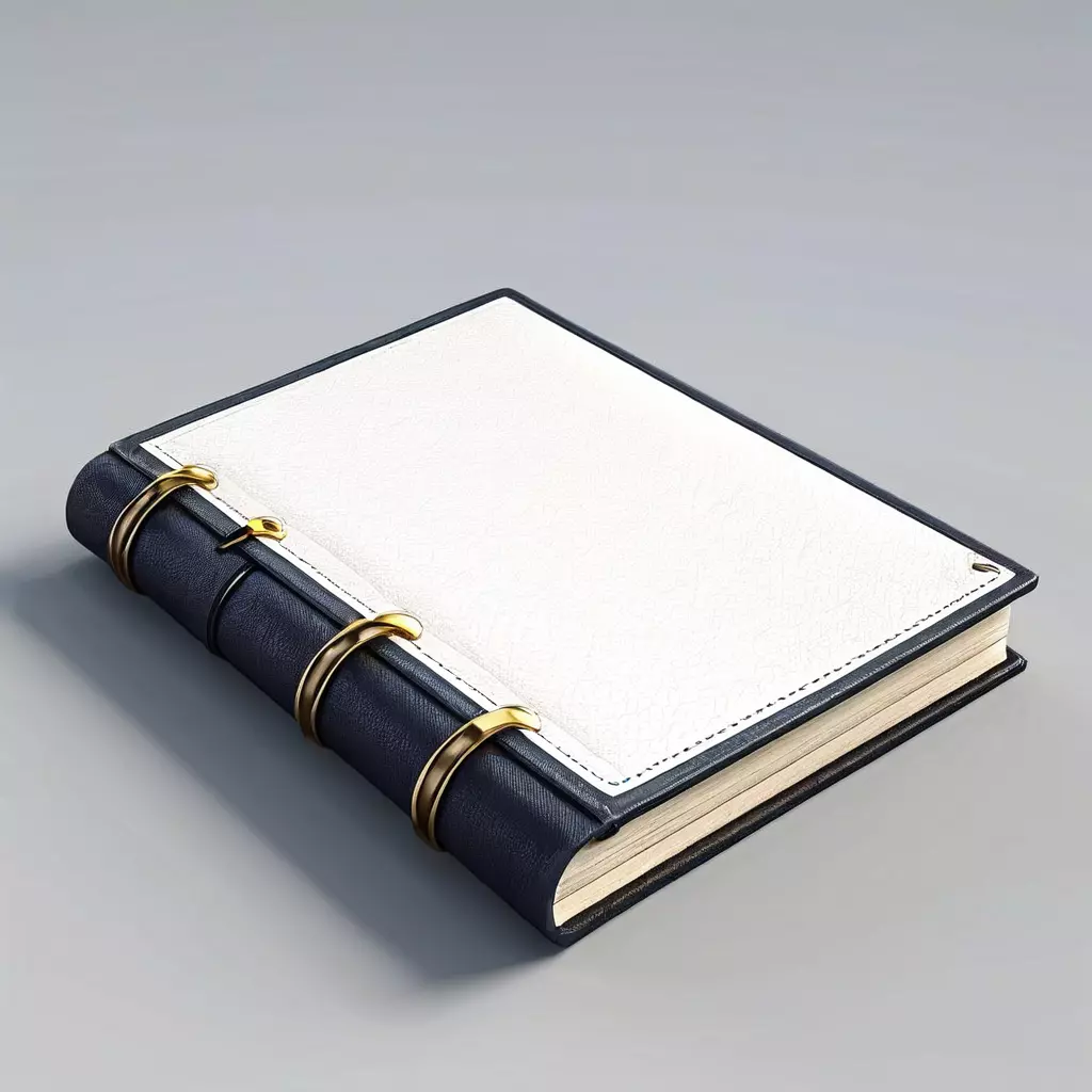 Realistic Leather Bound Notebook 3D Model Low-poly 3D model_0