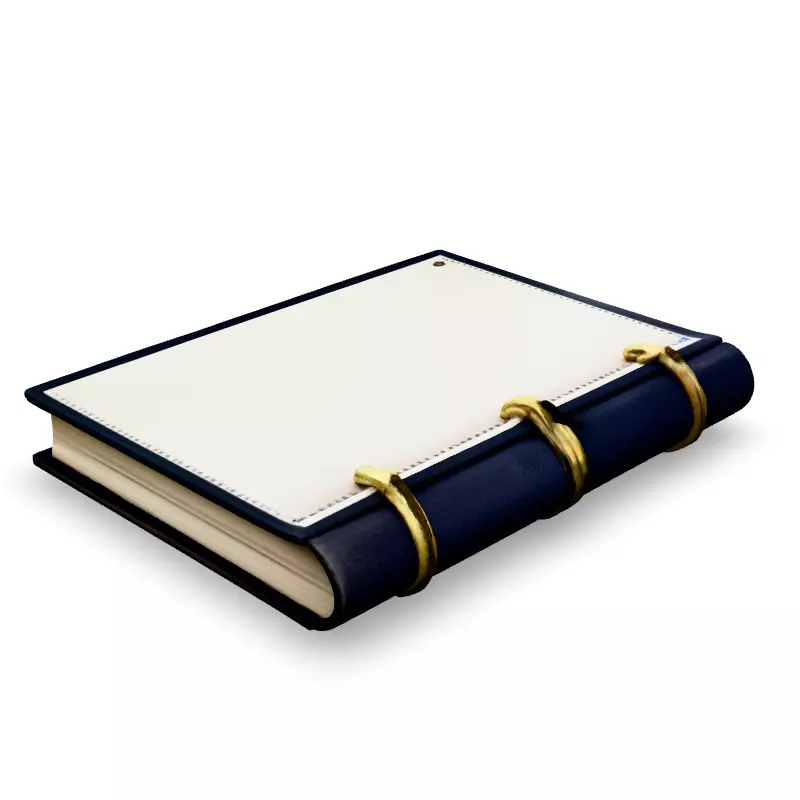 Realistic Leather Bound Notebook 3D Model Low-poly 3D model_2