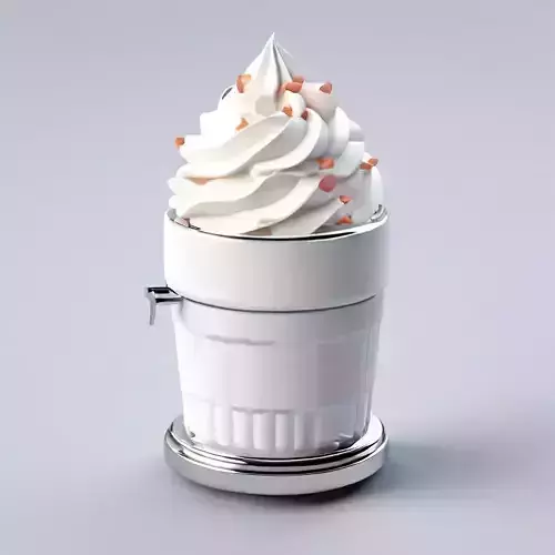Realistic Whipped Cream Dispenser 3D Model Low-poly 3D model Realistic Whipped Cream Dispenser 3D Model Low-poly 3D model