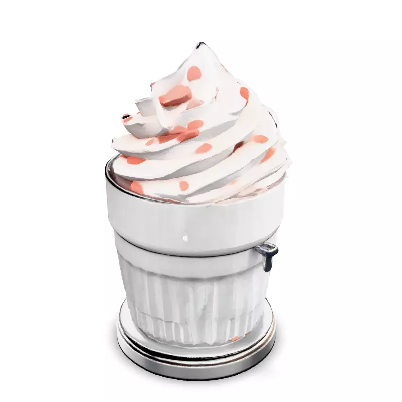 Realistic Whipped Cream Dispenser 3D Model Low-poly 3D model_1