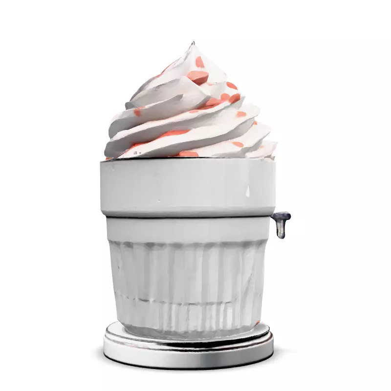 Realistic Whipped Cream Dispenser 3D Model Low-poly 3D model_3