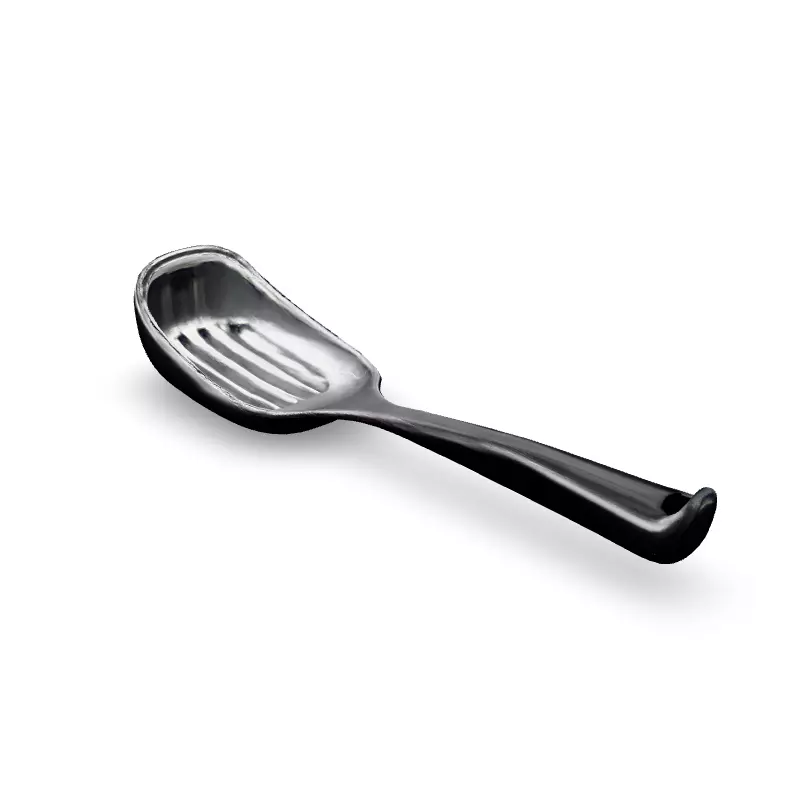 Realistic Metal Slotted Spatula 3D Model Low-poly 3D model_4