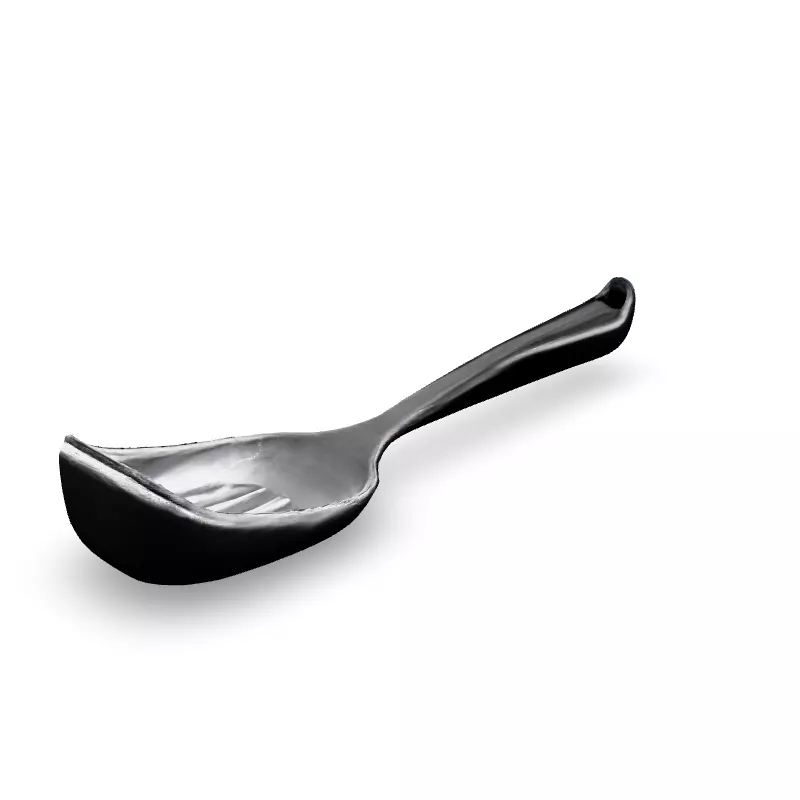 Realistic Metal Slotted Spatula 3D Model Low-poly 3D model_1