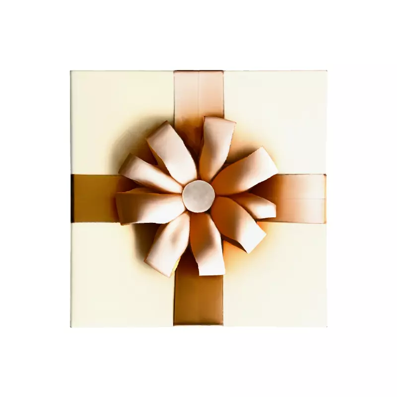 Elegant Gold Gift Box 3D Model Low-poly 3D model_7