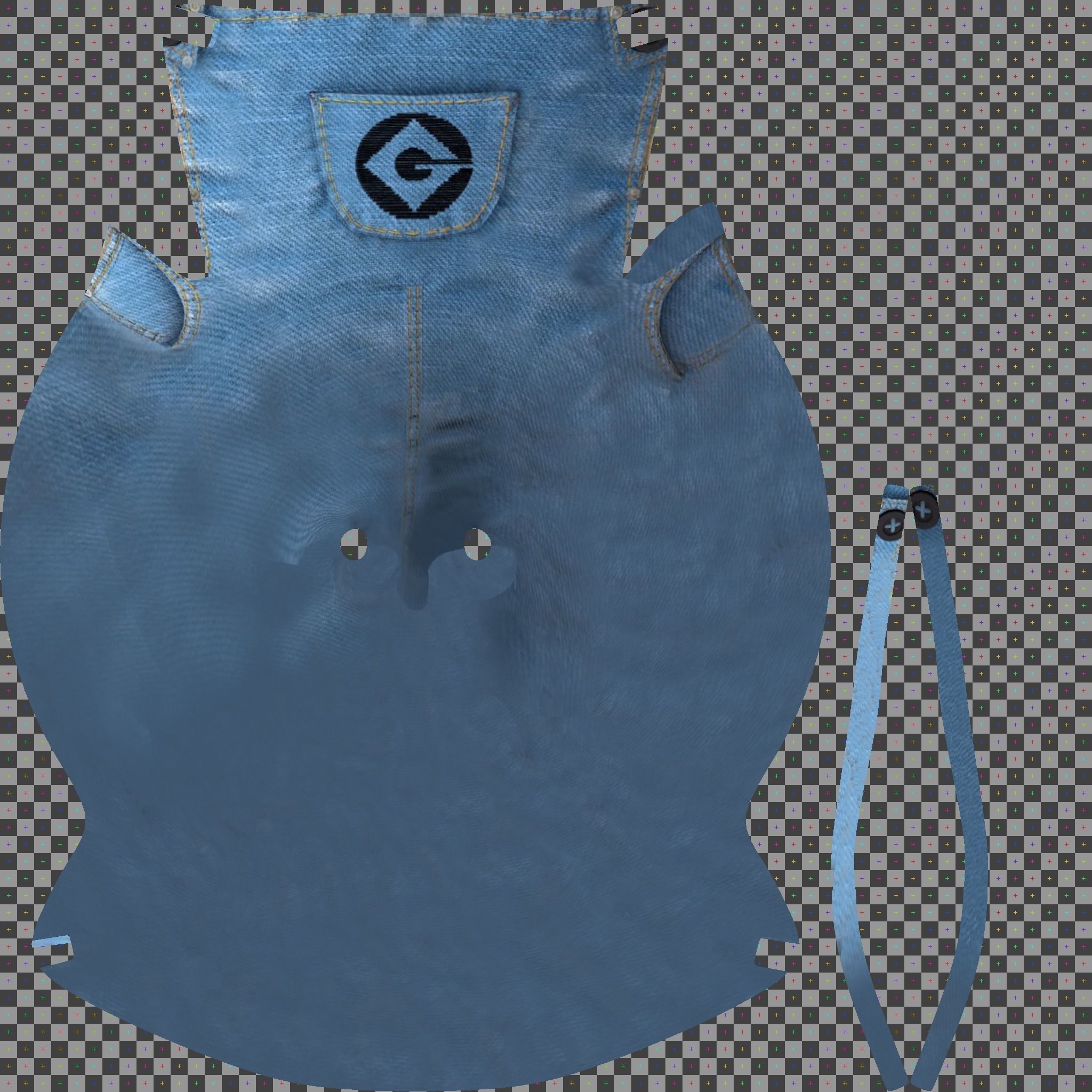 Minion human eye Free 3D model_1