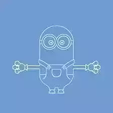 Minion human eye Free 3D model