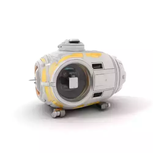Futuristic Submersible Capsule Model Pack Low-poly 3D model