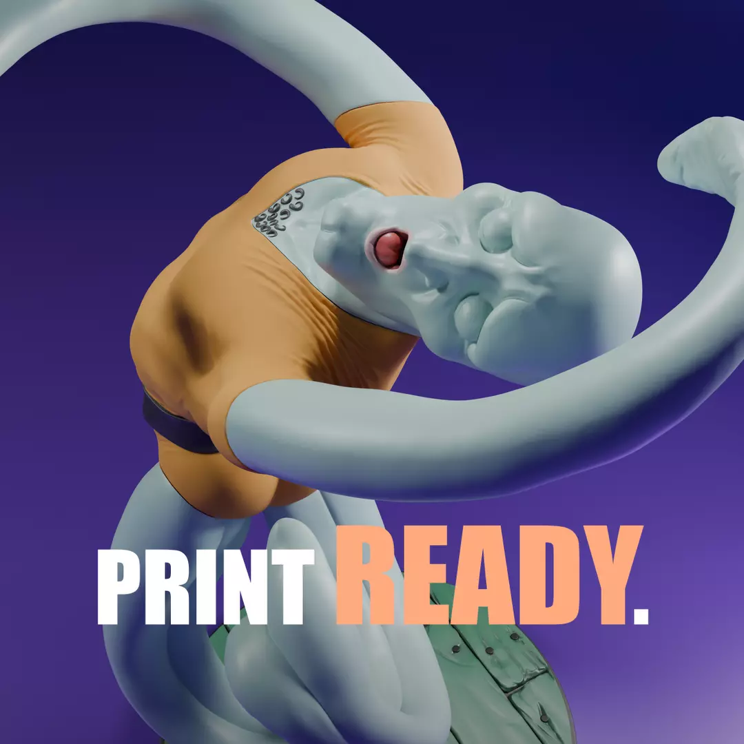 Handsome Squidward 3D print model