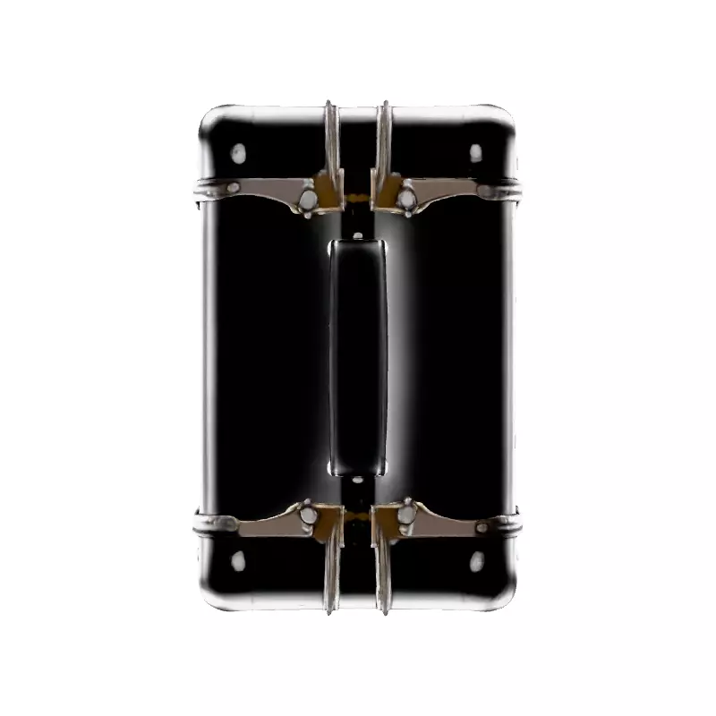Realistic Metal Suitcase 3D Model Low-poly 3D model_7