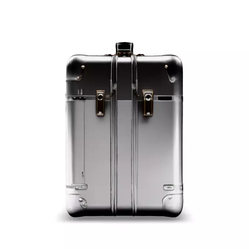 Realistic Metal Suitcase 3D Model Low-poly 3D model_3