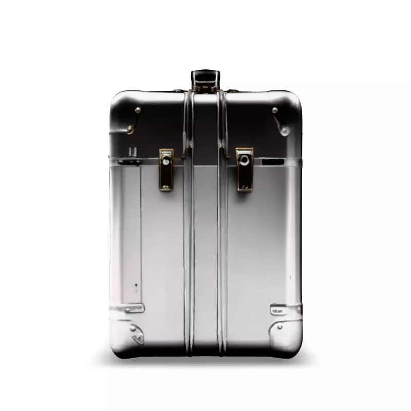 Realistic Metal Suitcase 3D Model Low-poly 3D model_6