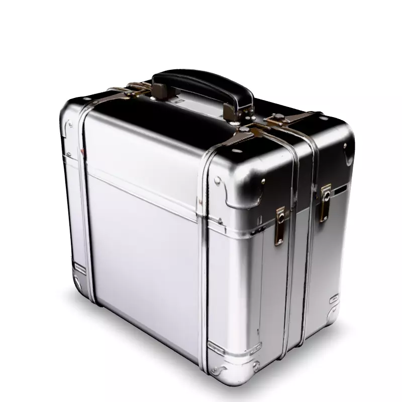 Realistic Metal Suitcase 3D Model Low-poly 3D model_2