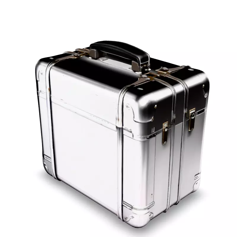 Realistic Metal Suitcase 3D Model Low-poly 3D model_4